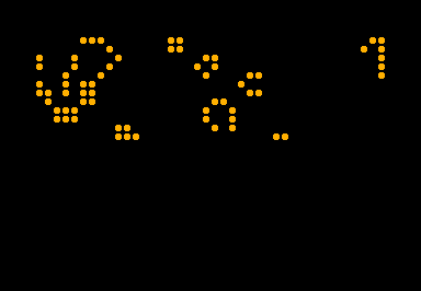 Life (sys6400) game screenshot for Commodore PET